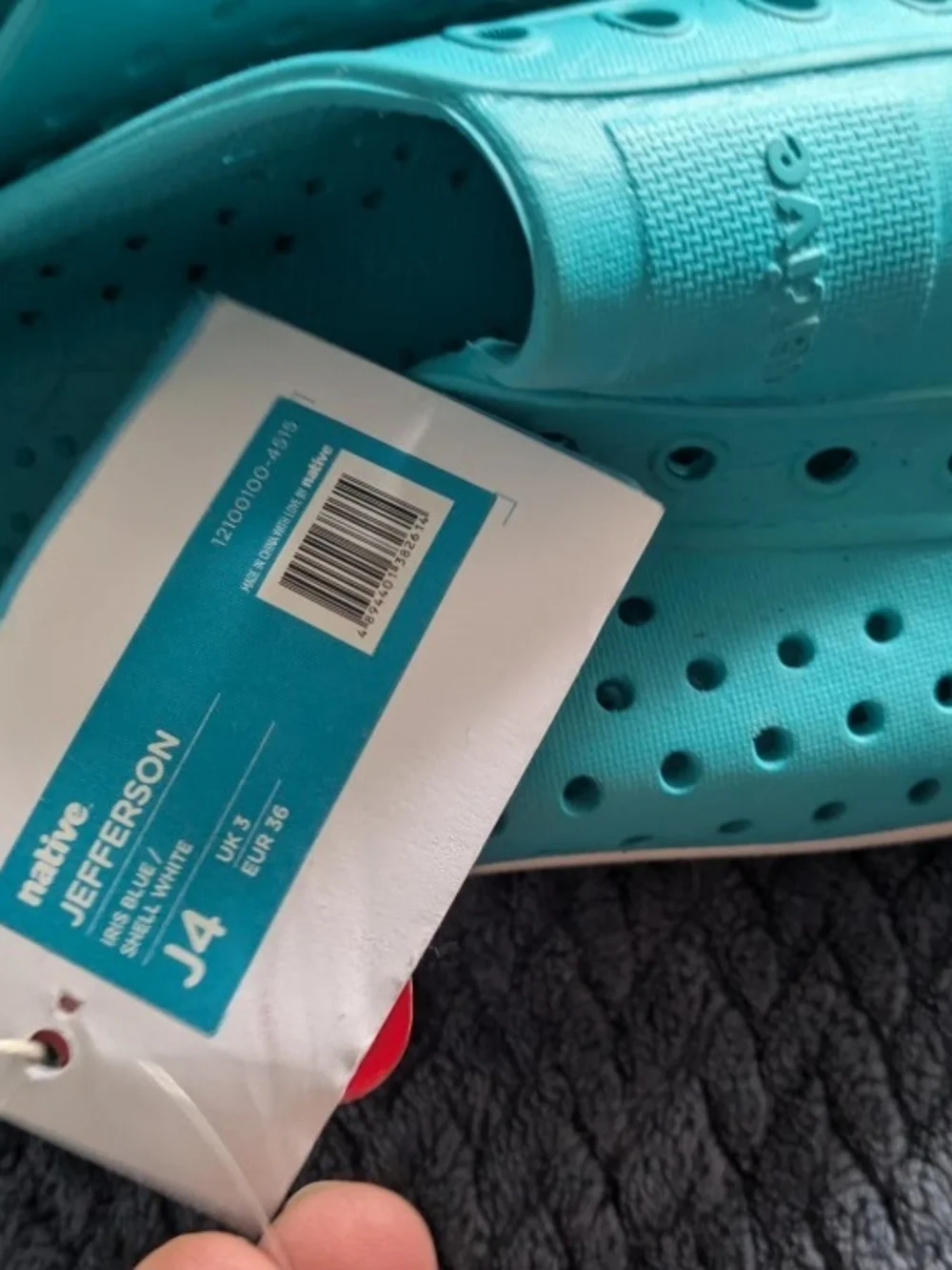 Native Teal Slip-Ons for Kids